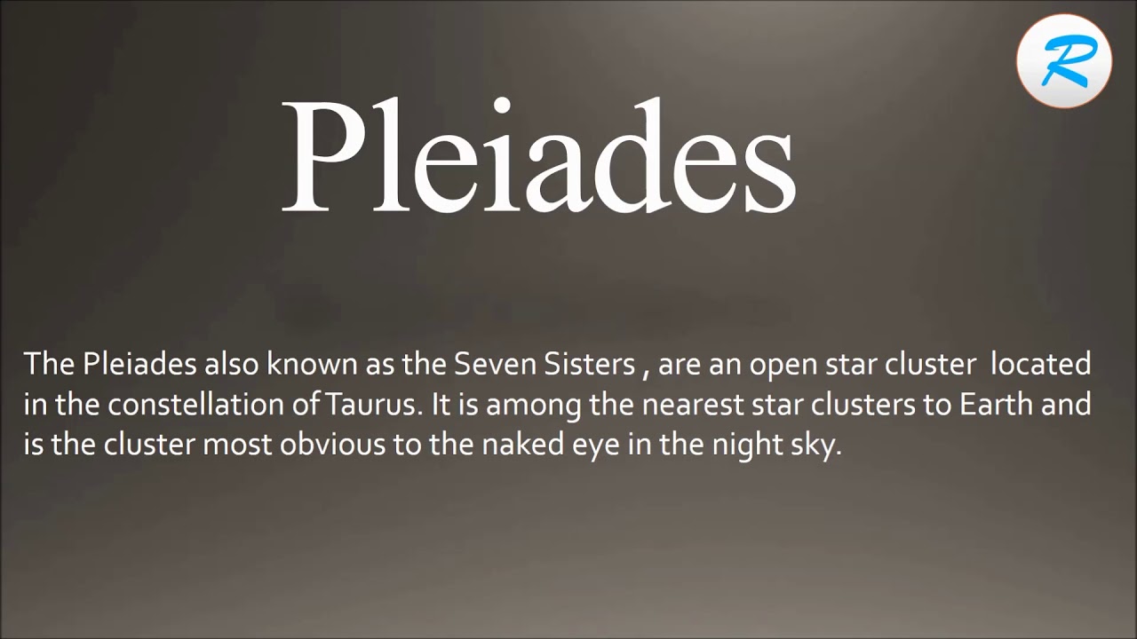 pronunciation of pleiades