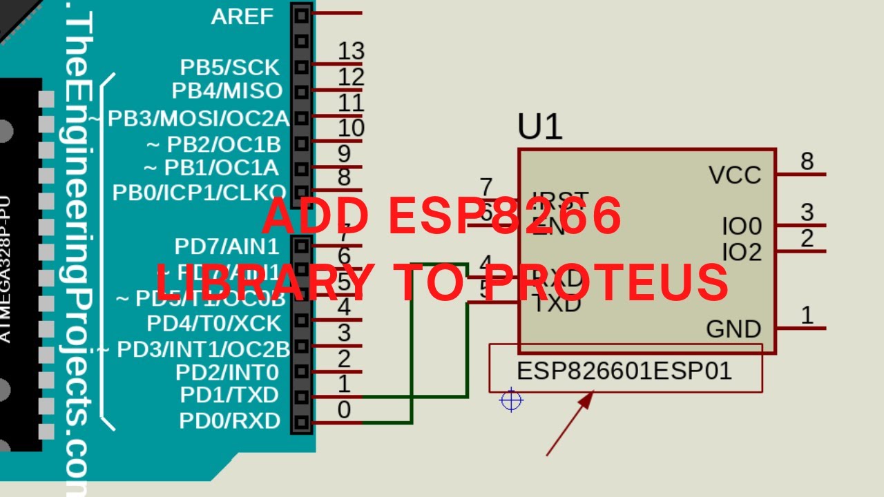 proteus nodemcu library