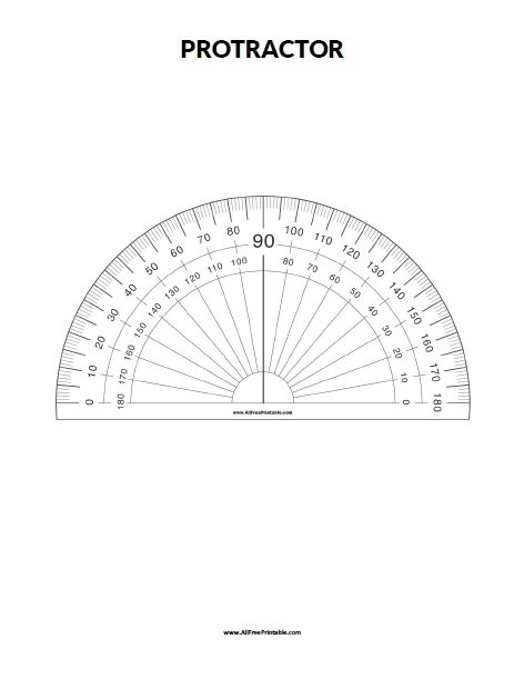 protractors to print