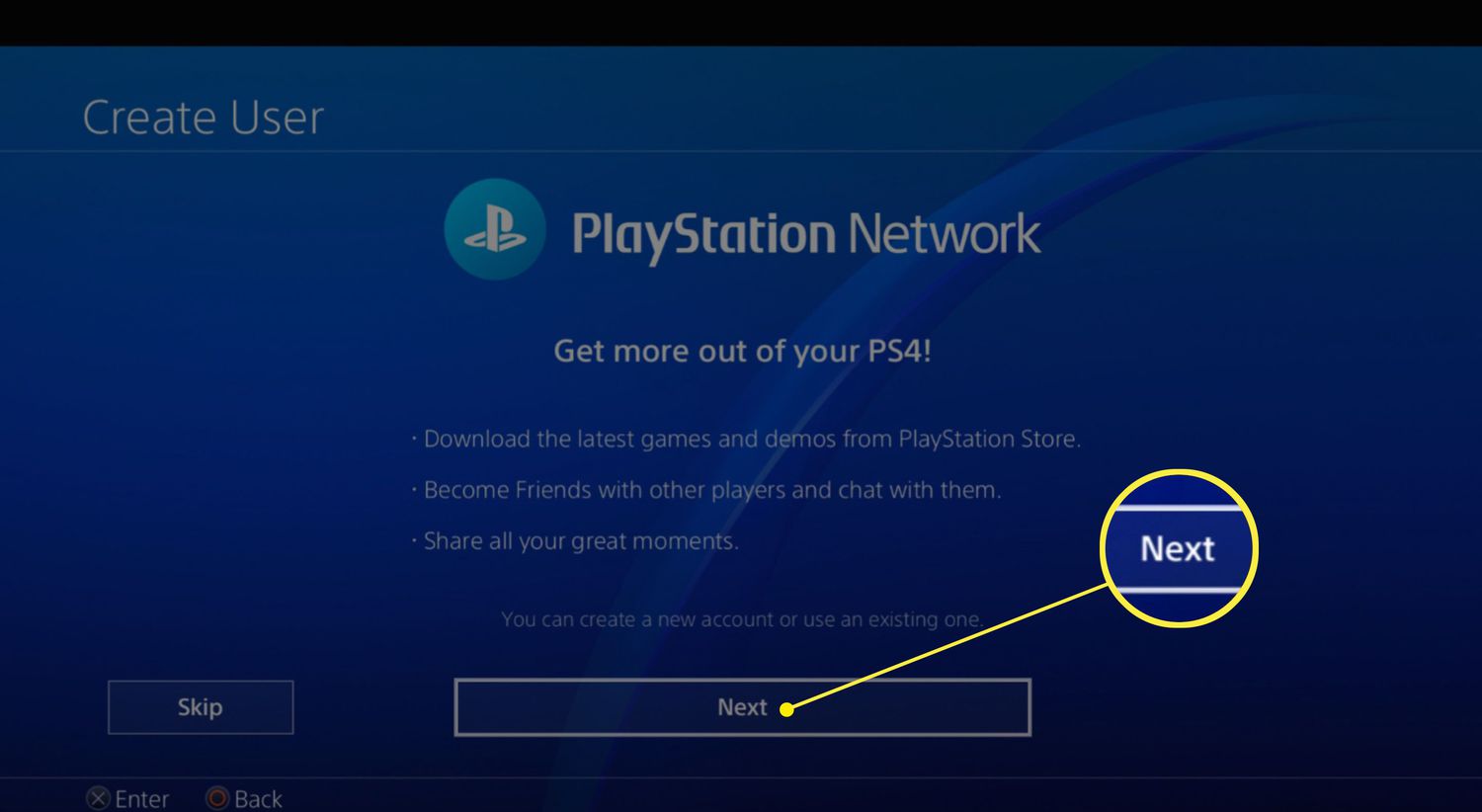 psn account creation