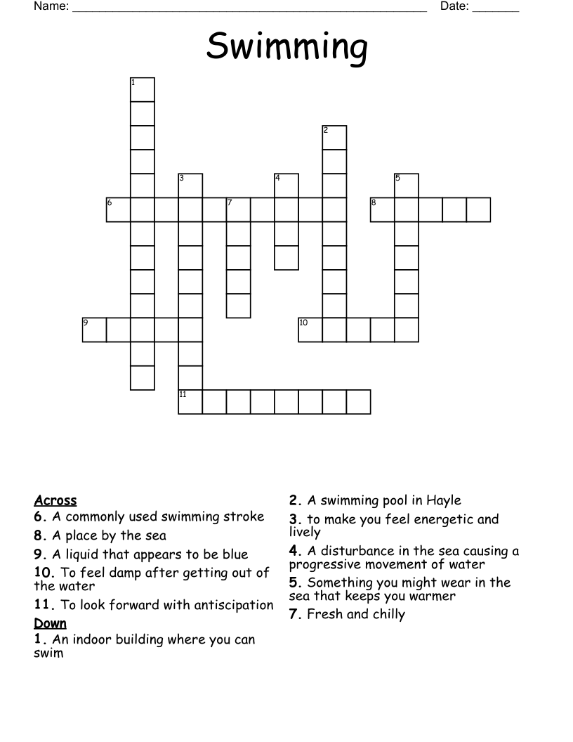 public swimming pool crossword clue