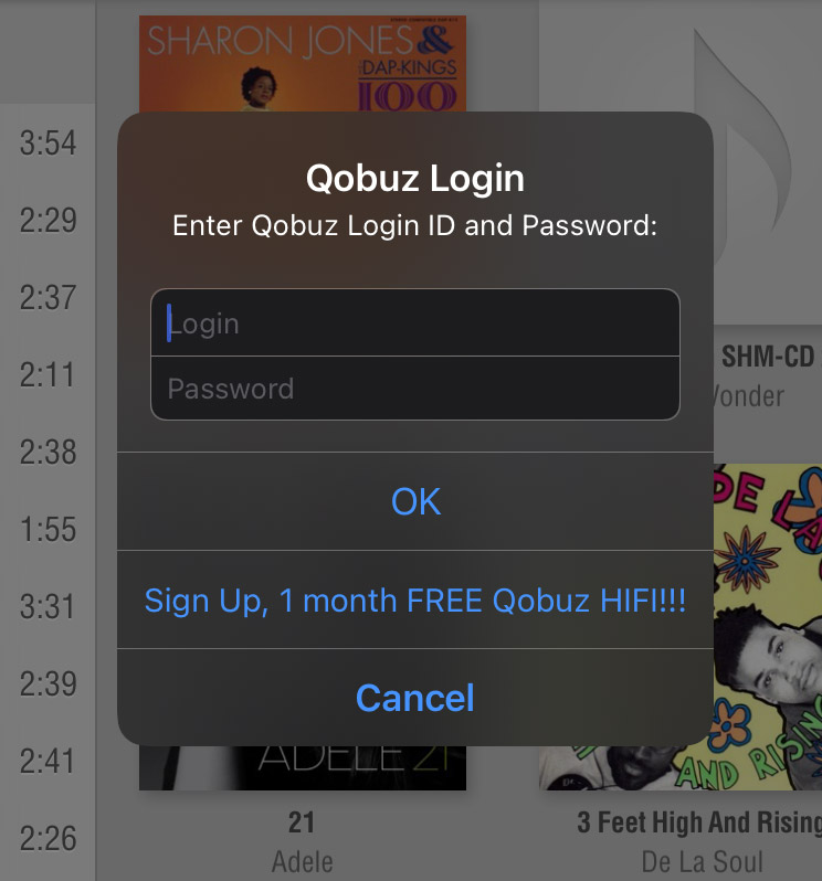 qobuz login