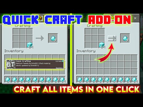 quick crafting minecraft