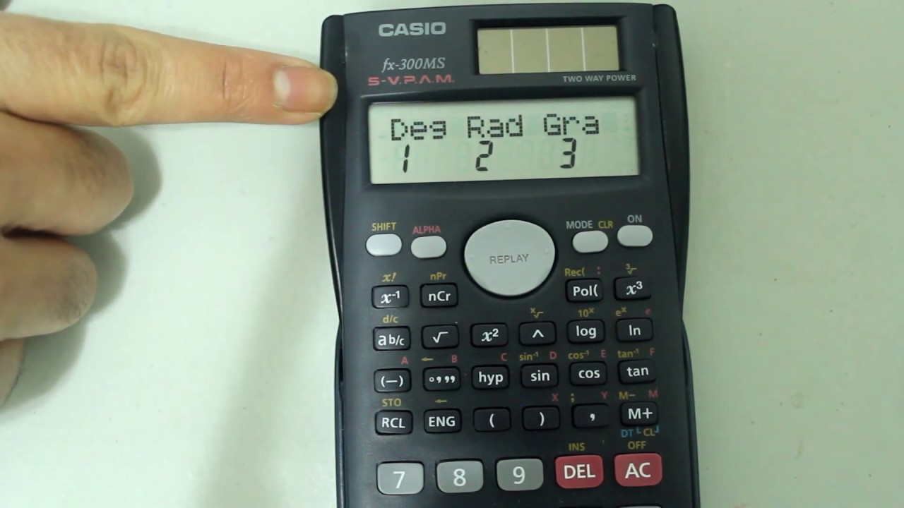 radian mode on calculator