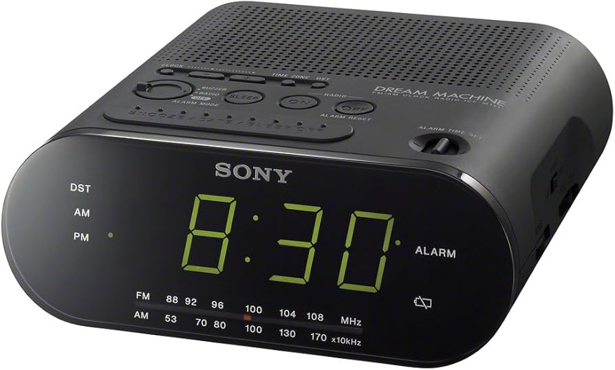 radio alarm clock sony