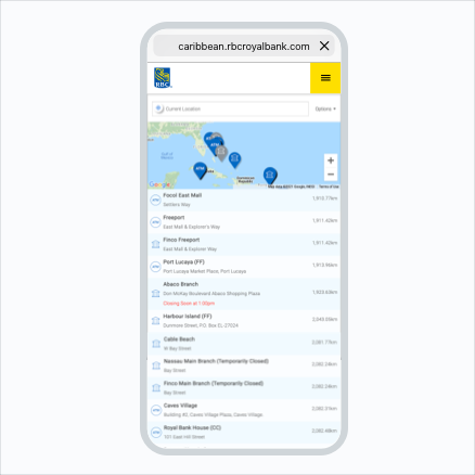 rbc branch locator