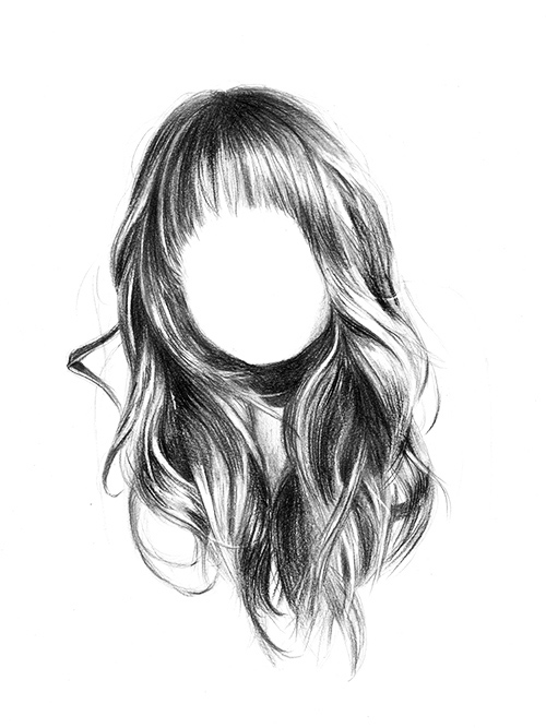 realistic drawings of hair