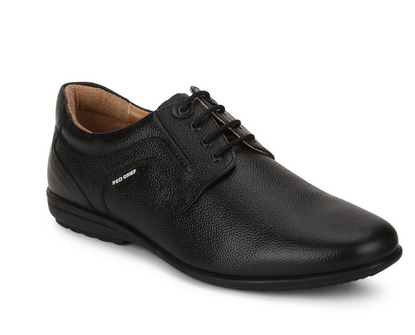 red chief black derby shoes