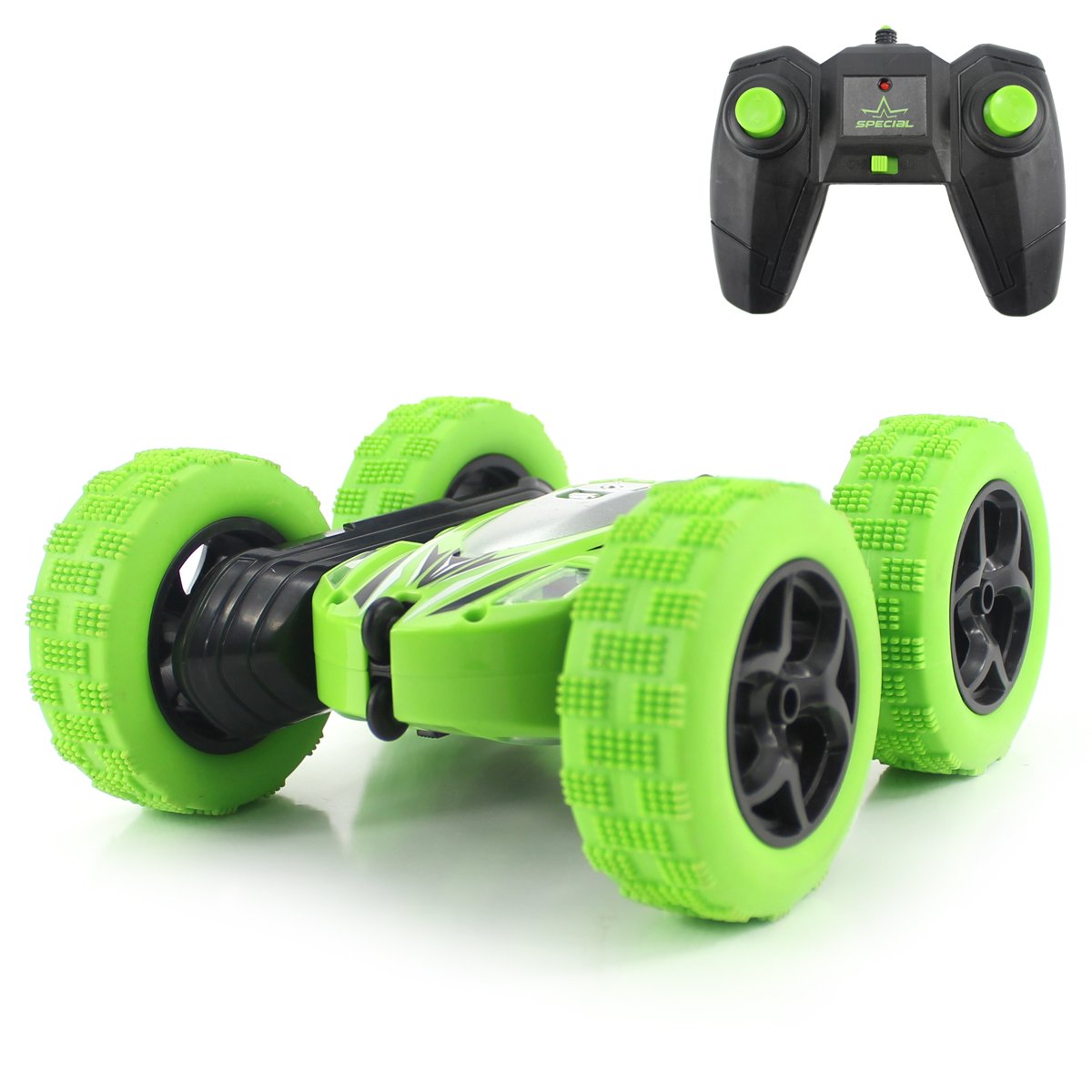 remote control double sided stunt car