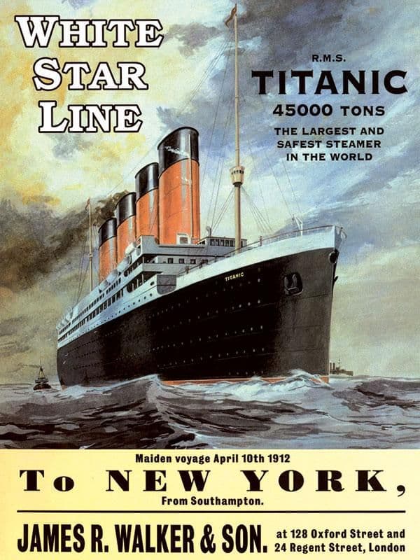 rms titanic poster