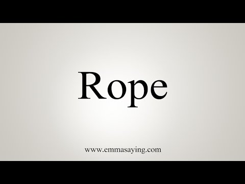 rope pronunciation