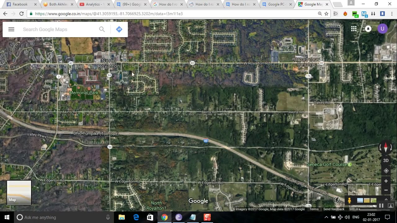 rotate map in google maps