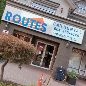 routes car rental near me