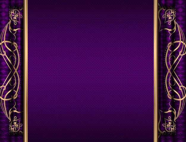 royal purple and gold background