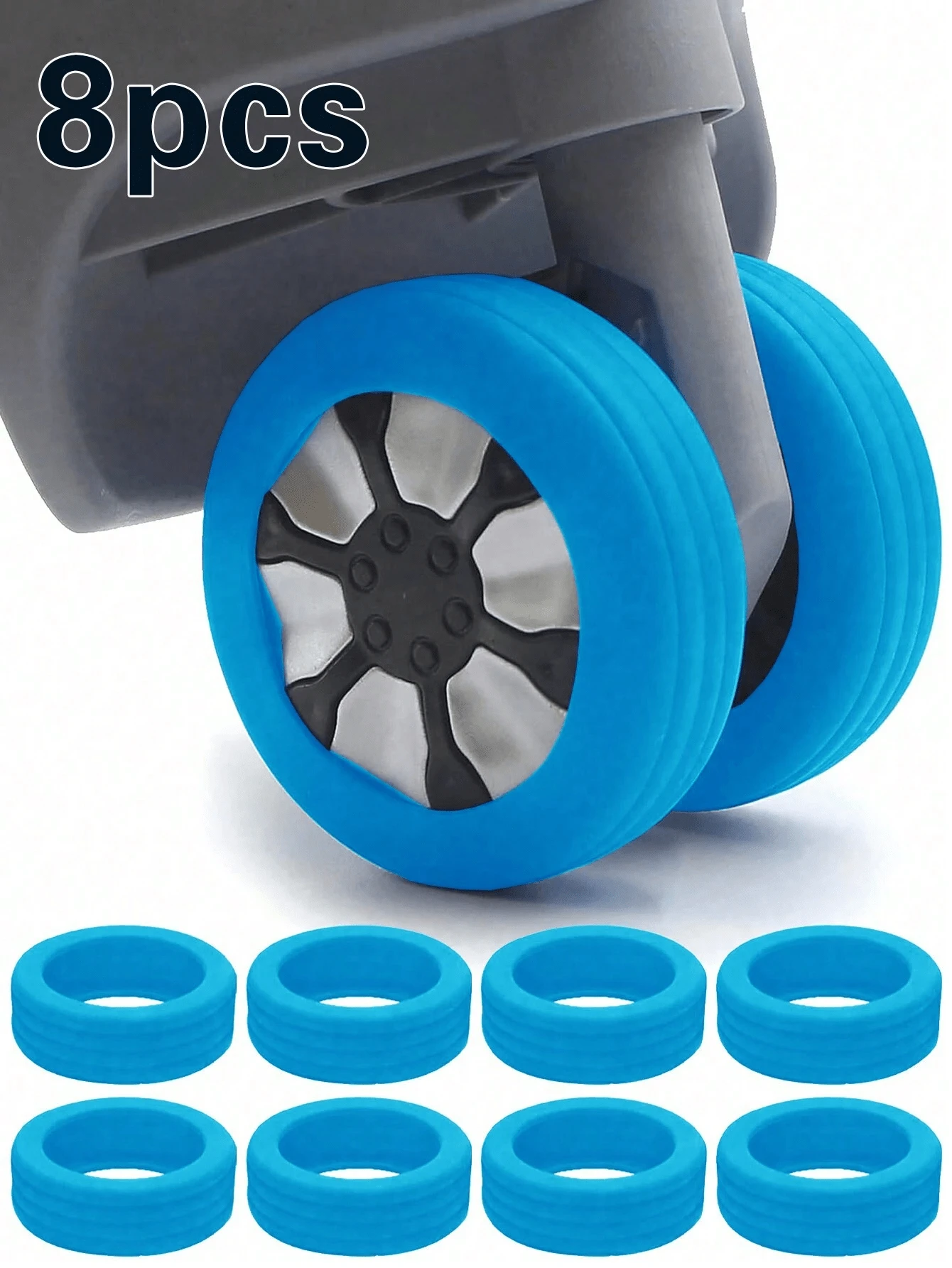 rubber wheel covers for luggage