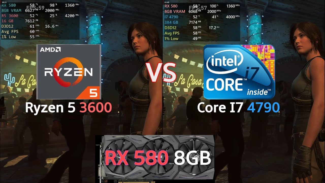 ryzen 5 3600 vs i7 4790k