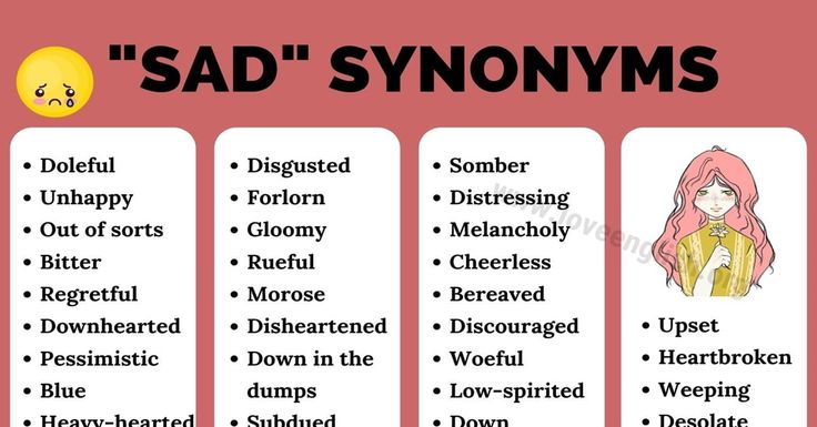 sad synonym