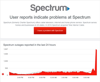 san diego spectrum outage