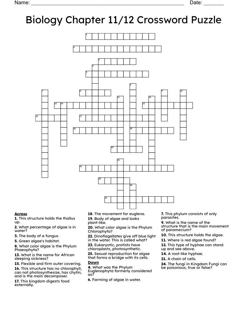 seaweed crossword puzzle