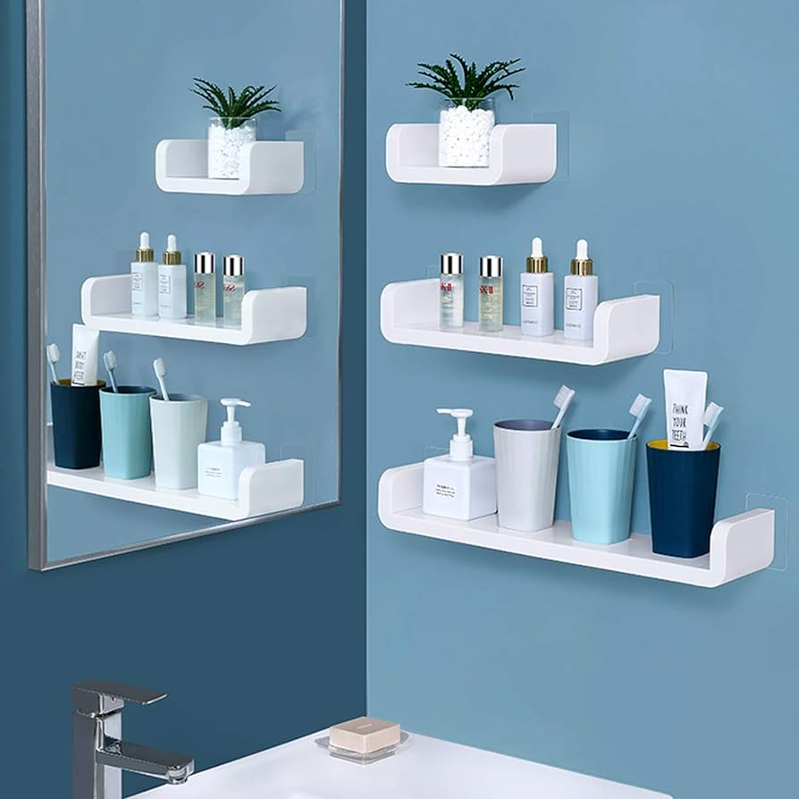 self adhesive wall shelves