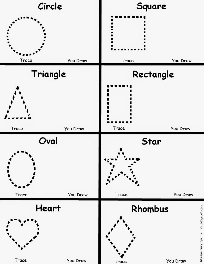 shapes homework sheets