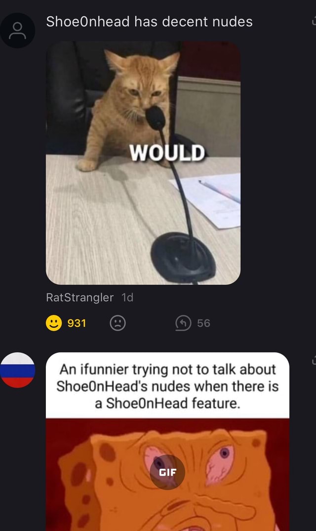 shoeonhead nude