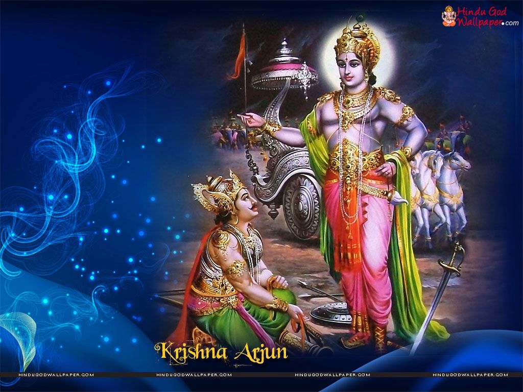 shree krishna arjun images hd