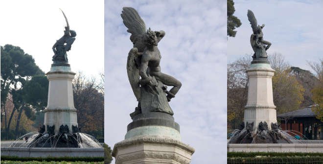 siberian fallen angel statue