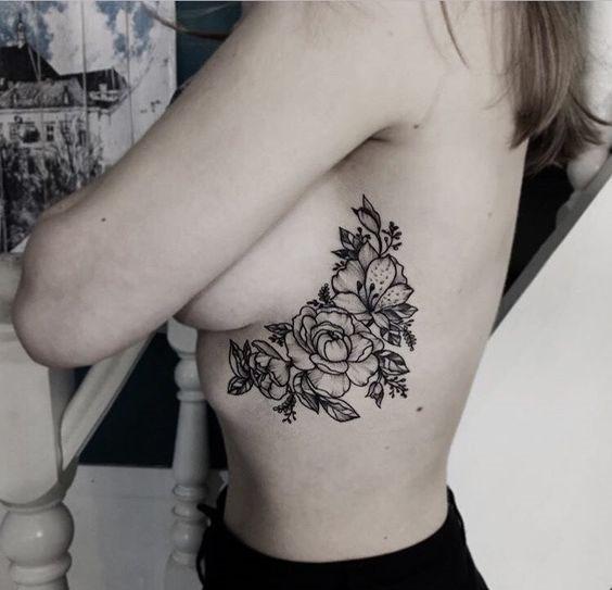 side boob tattoo female