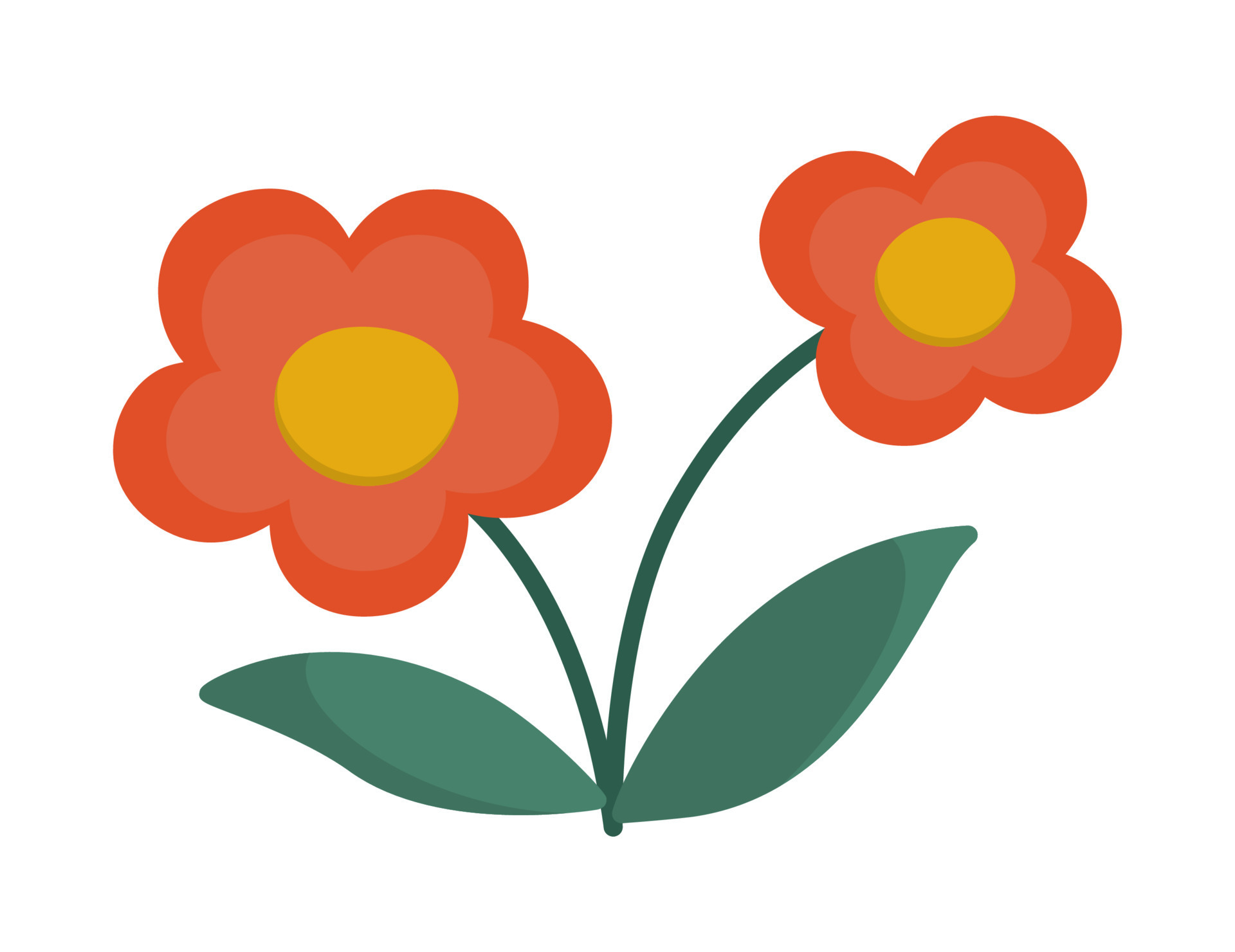 simple flower clipart