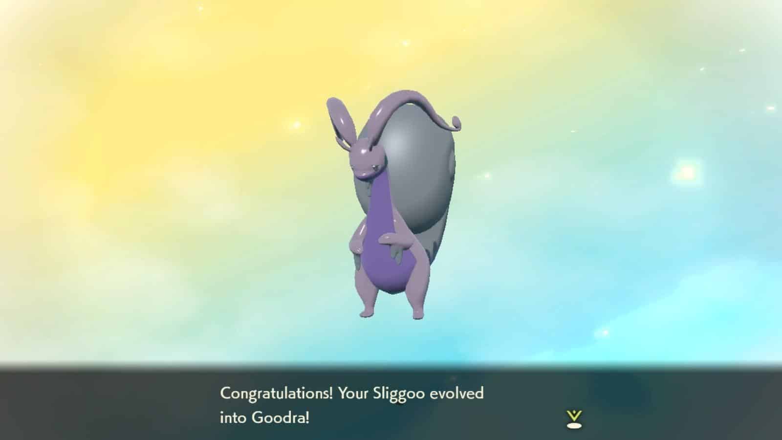 sliggoo evolution level arceus