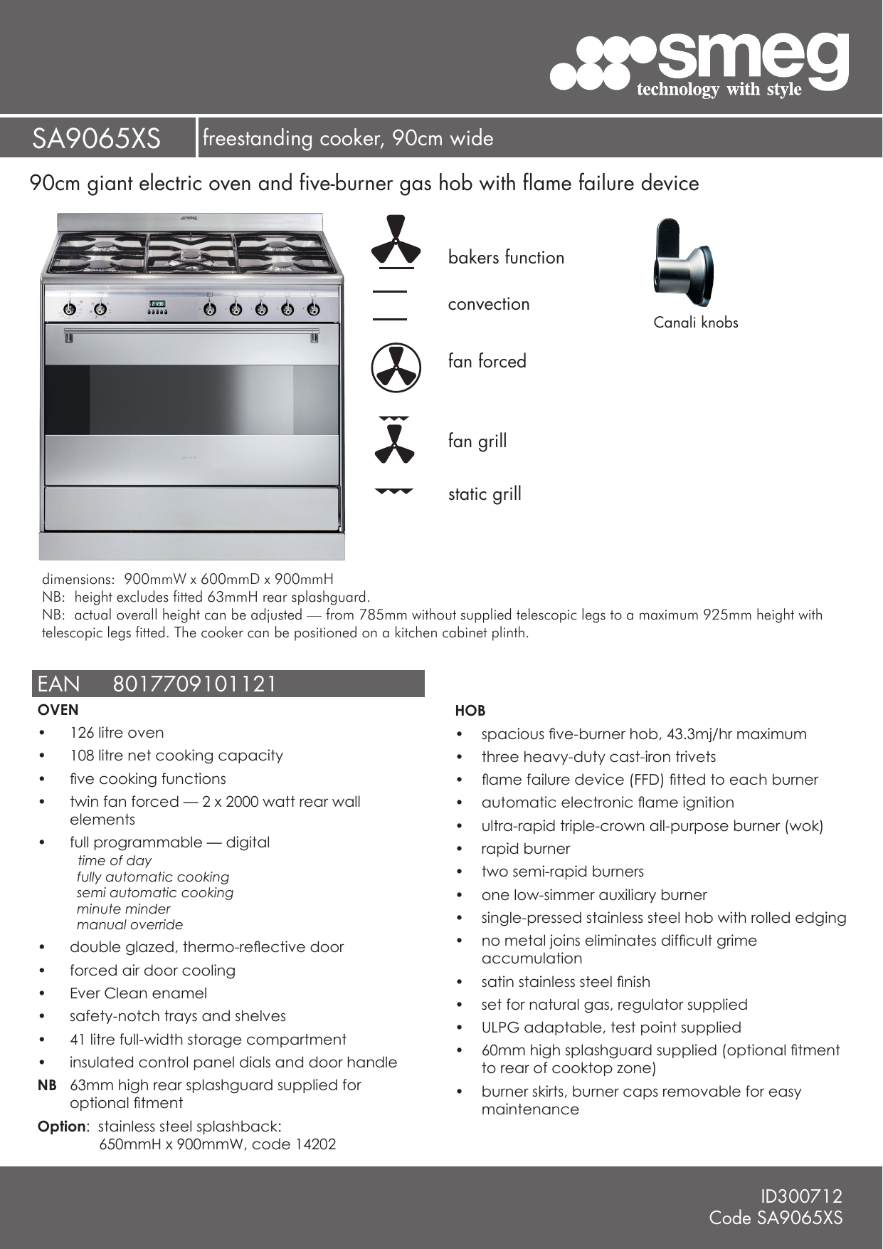 smeg oven instruction manual