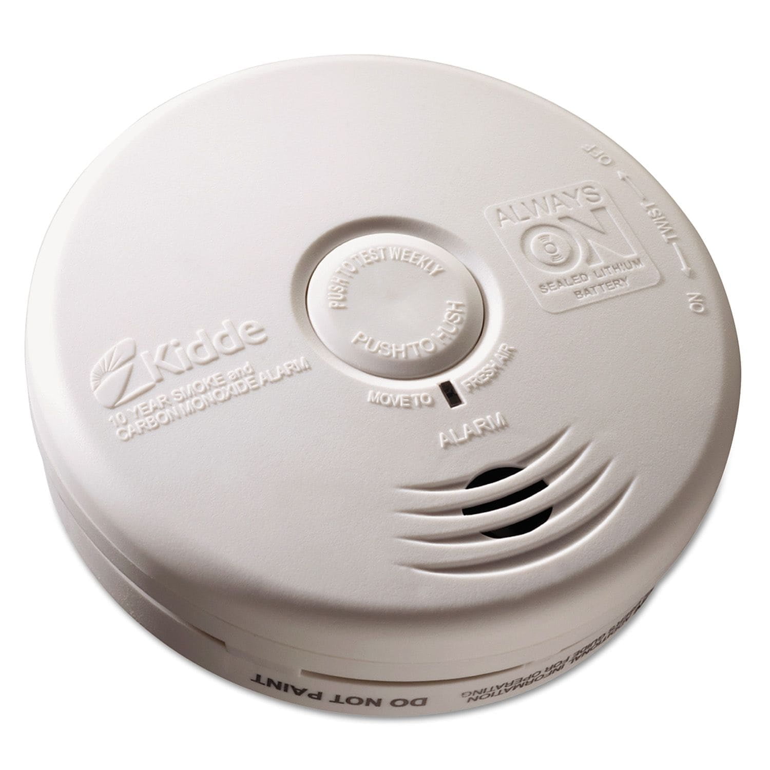 smoke carbon monoxide detector 10 year battery