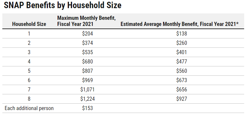 snap increase 2023 chart michigan