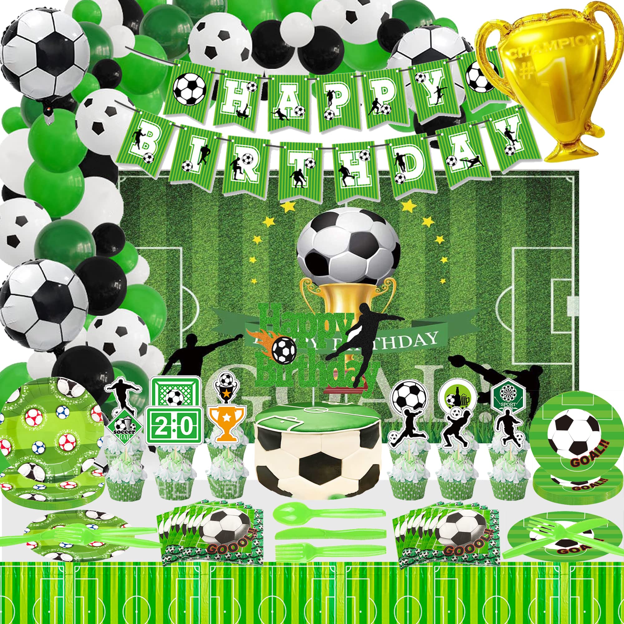 soccer party decorations