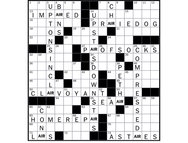 solve a crossword clue