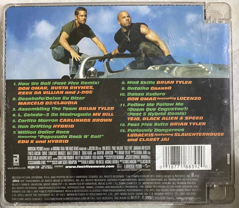 songs from fast and furious 5