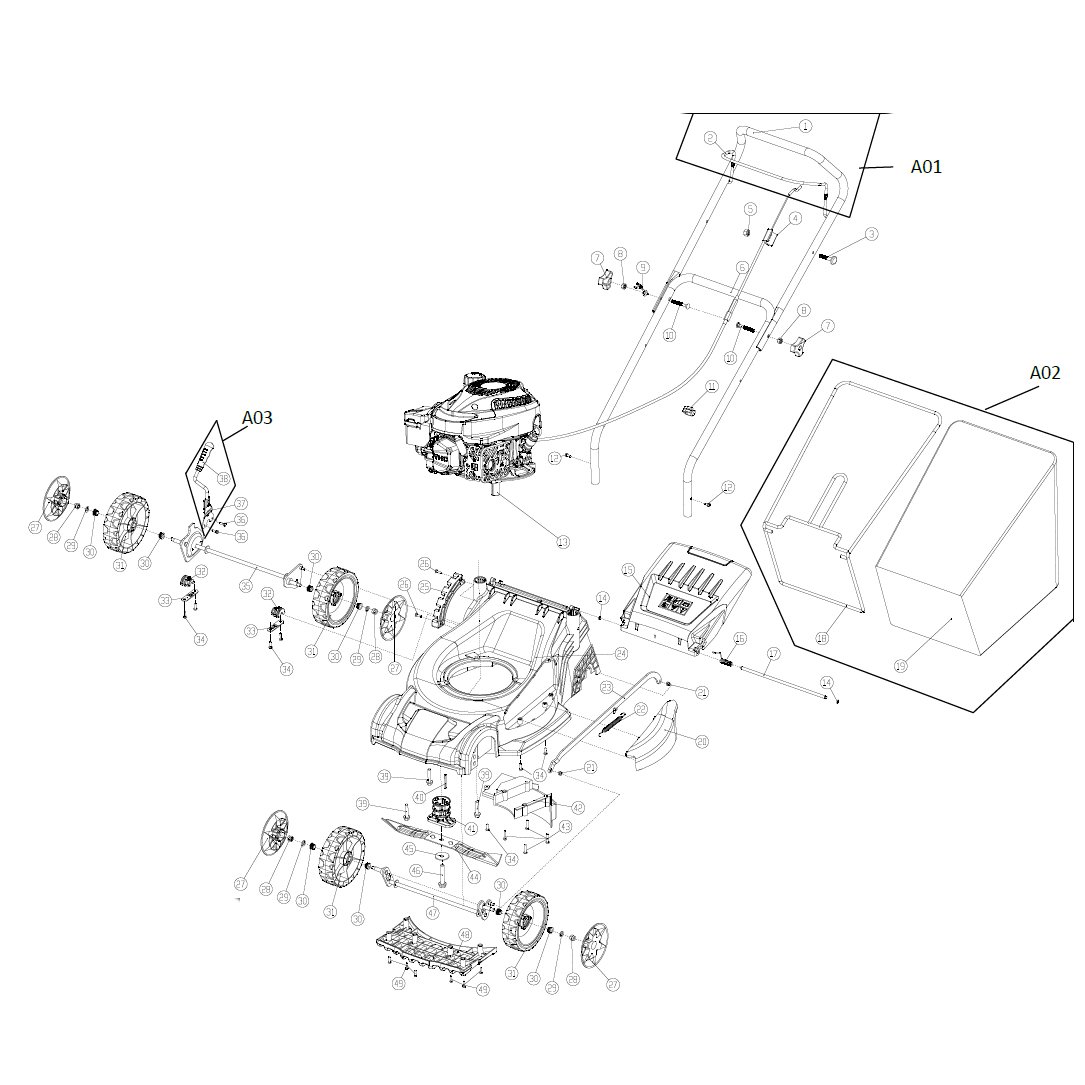 sovereign lawnmower spares