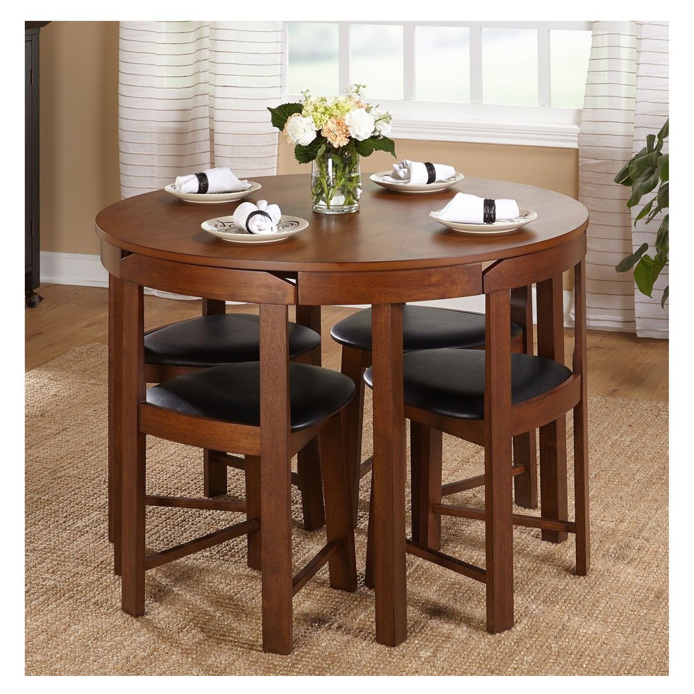 space saving round table and chairs