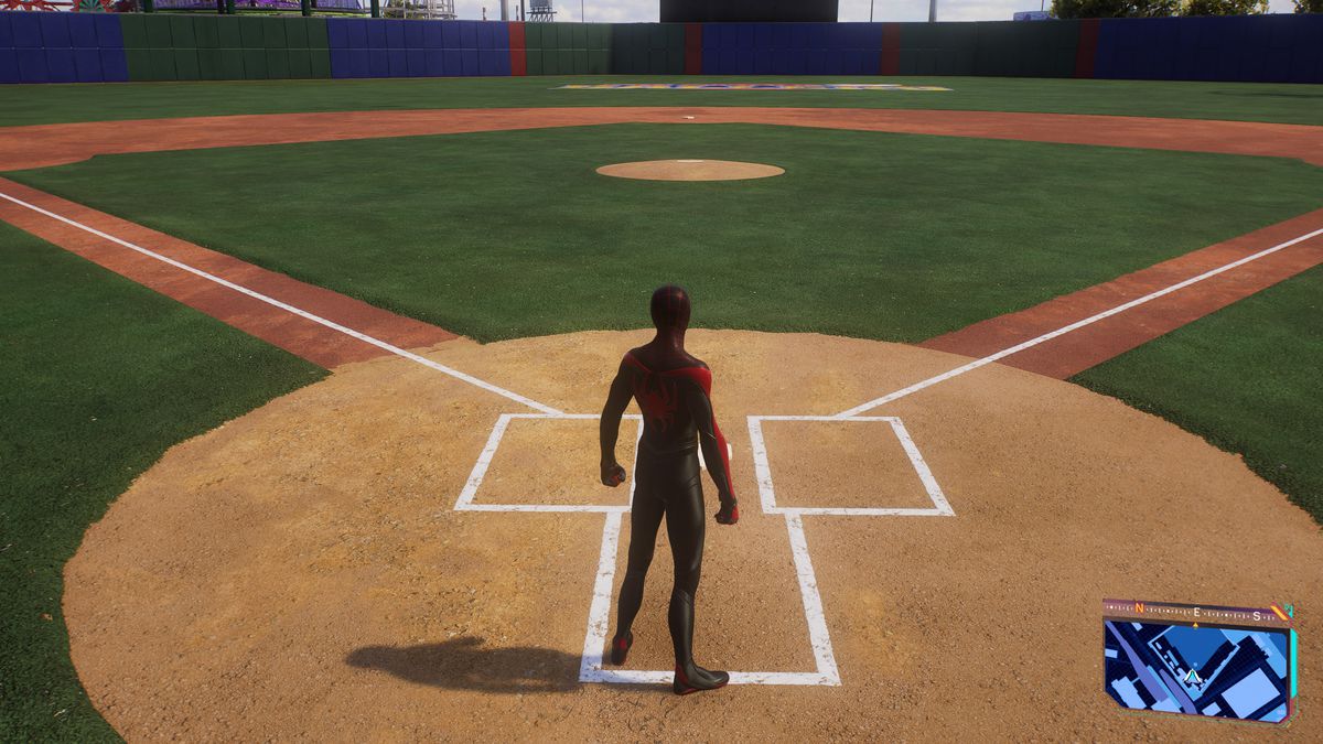 spider man 2 baseball field