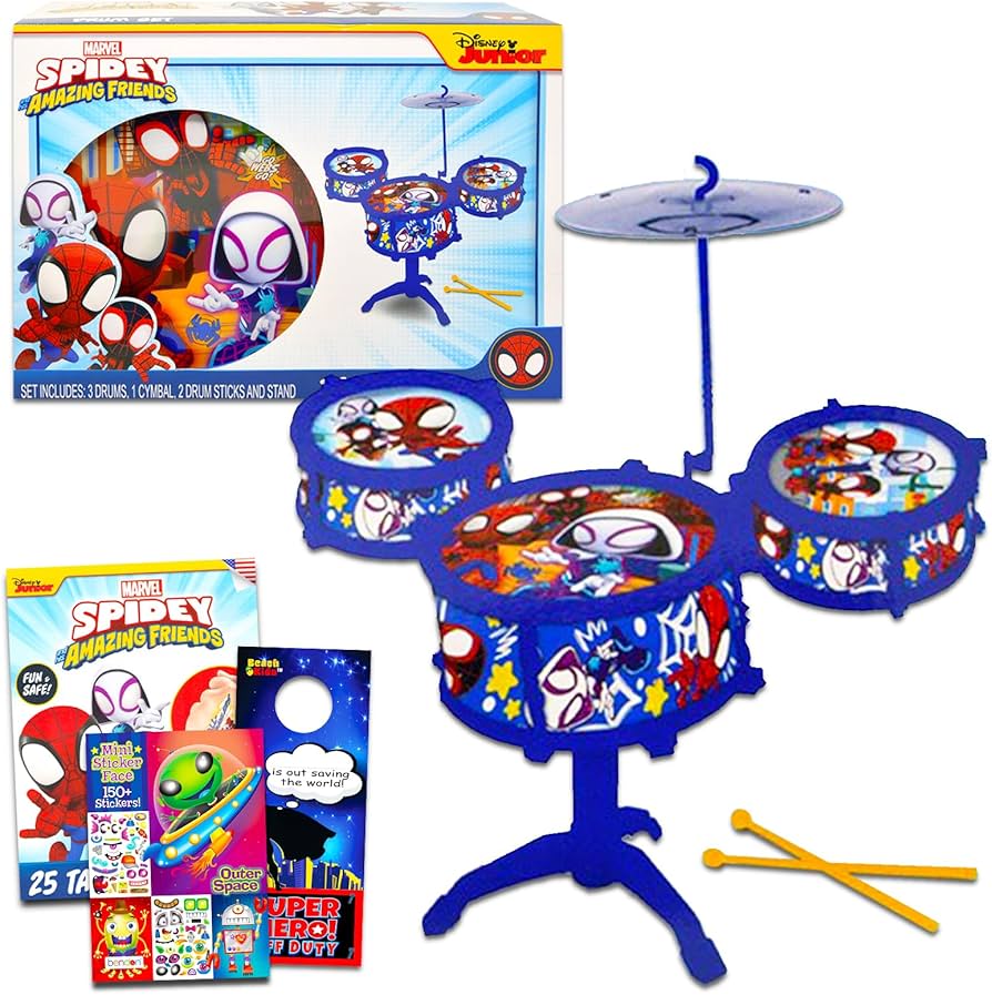 spider man drum set