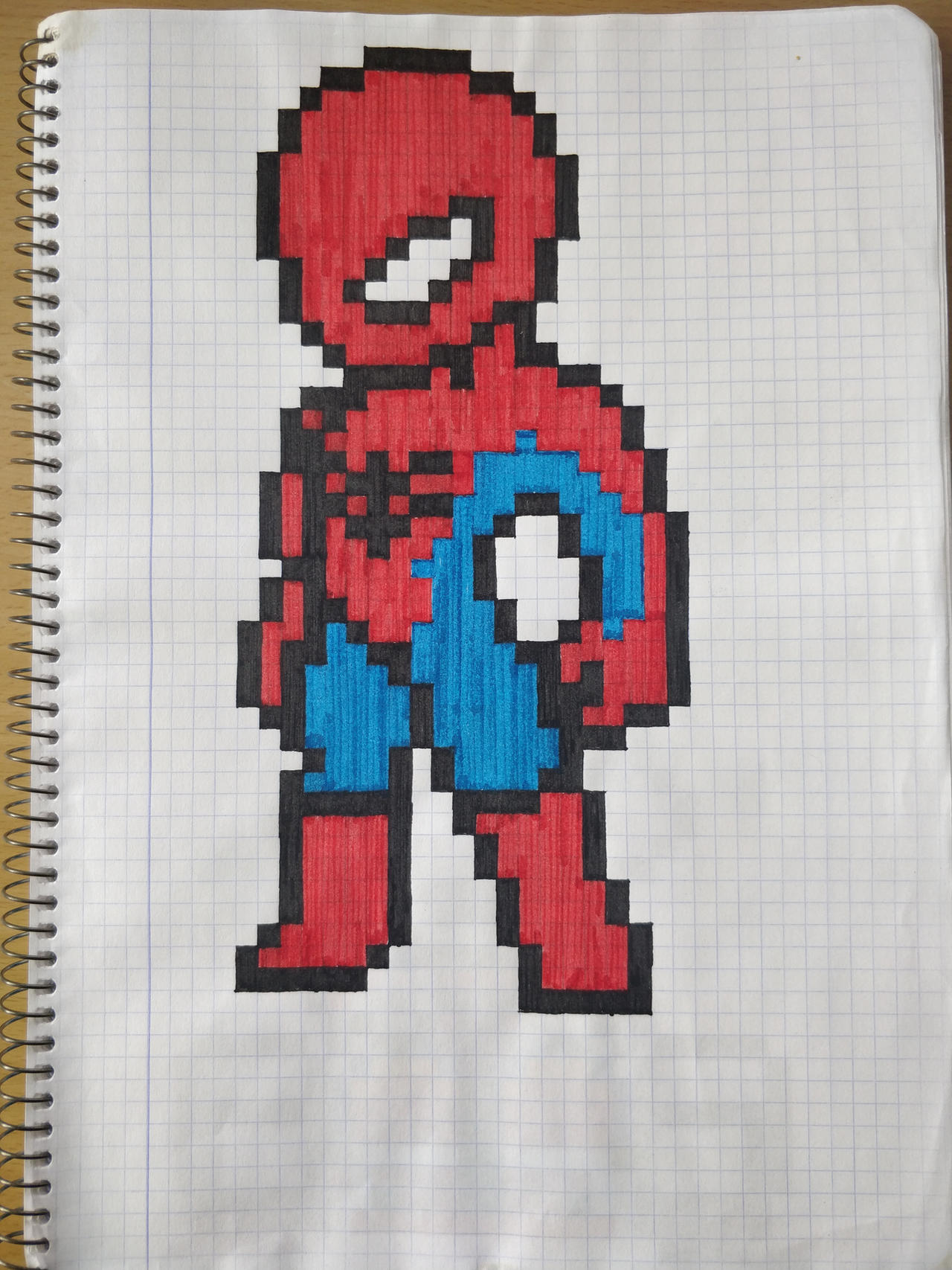 spiderman pixel art