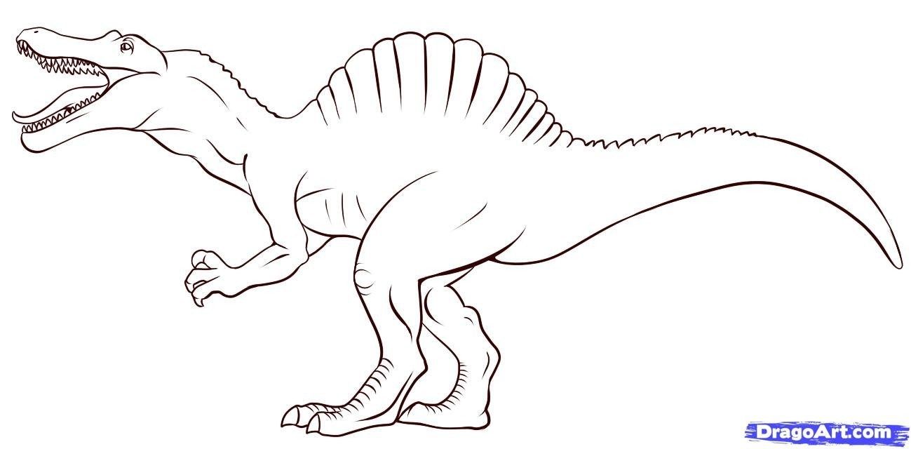 spinosaurus coloring pages