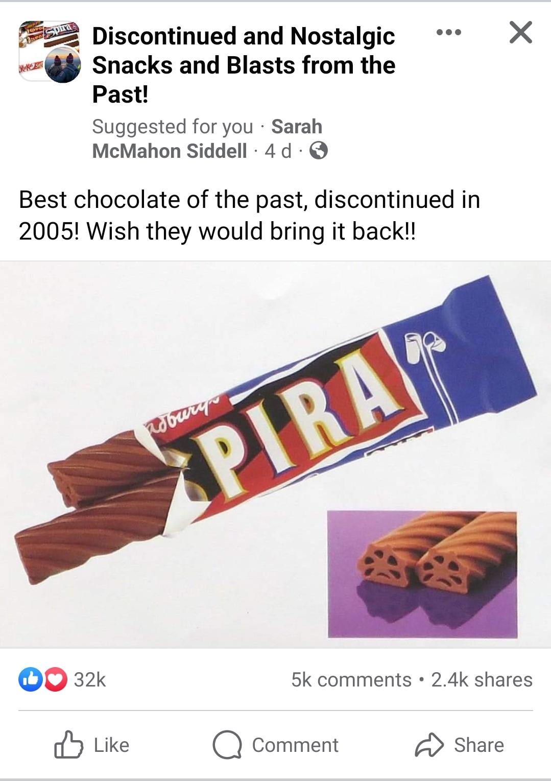 spira chocolate bar