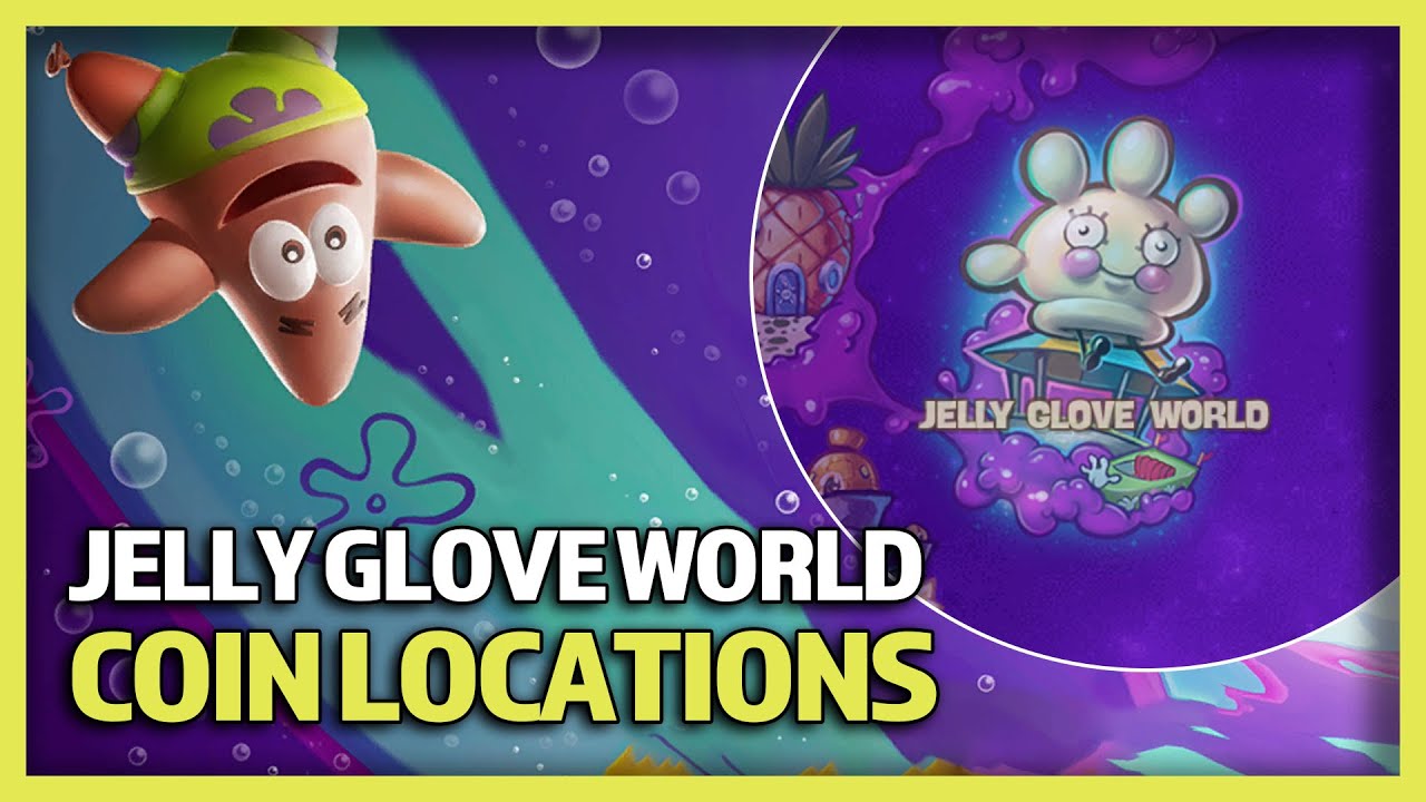 spongebob cosmic shake jelly glove world coins