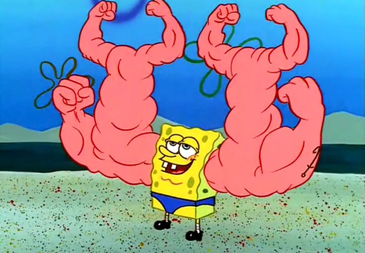 spongebob muscles