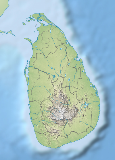 sri lanka map with rivers