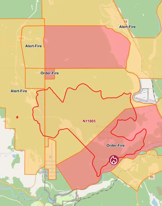 st marys river fire map