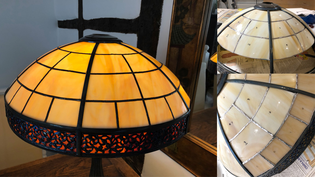 stained glass light shade