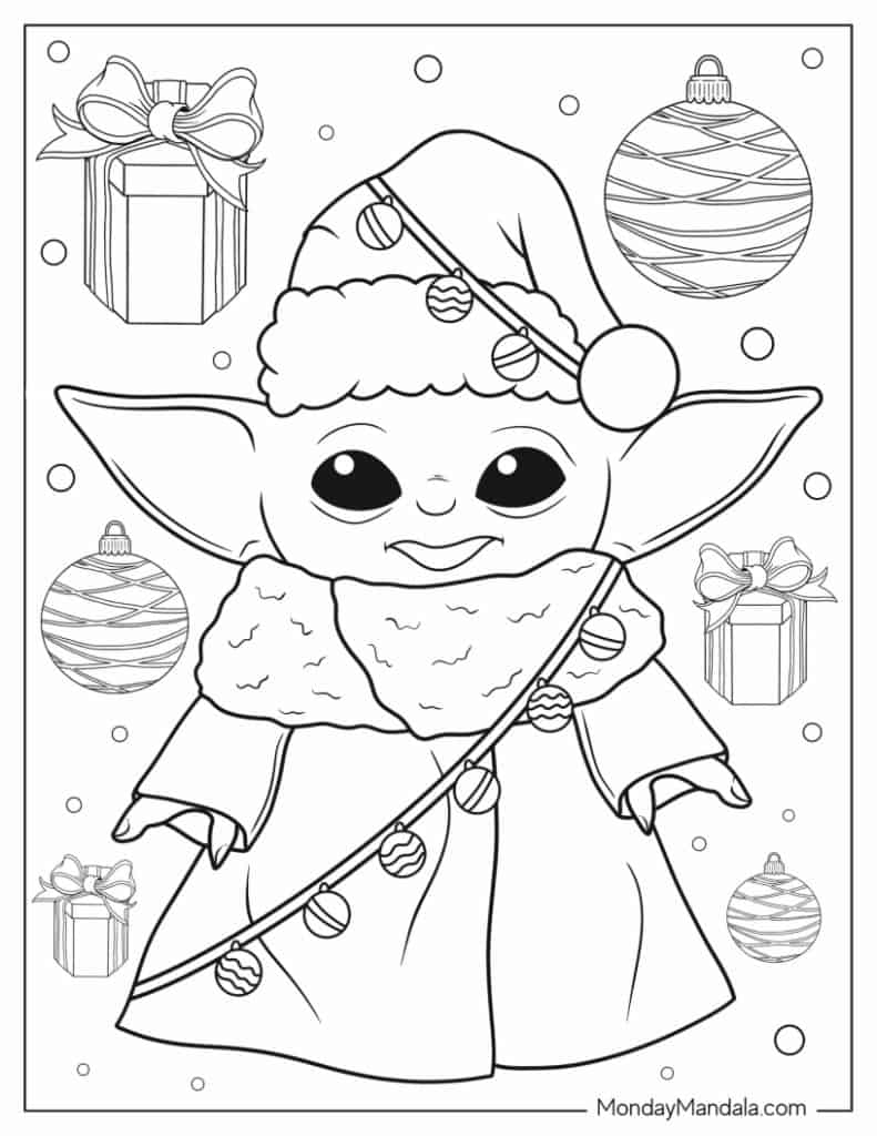 star wars christmas coloring pages